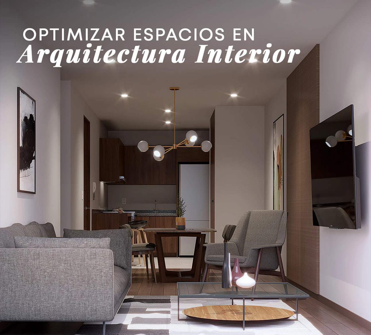 Ejemplo de optimización de espacios en una vivienda moderna